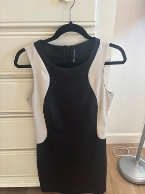 W118 by Walter Baker Black Dress with Cream Trim